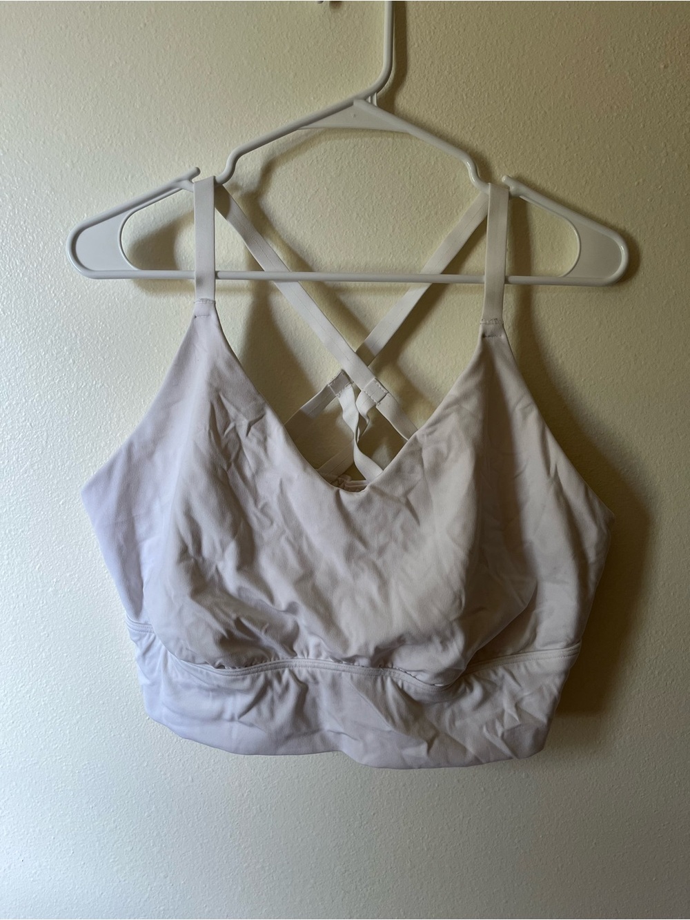 aerie white Crisscross Bralette
